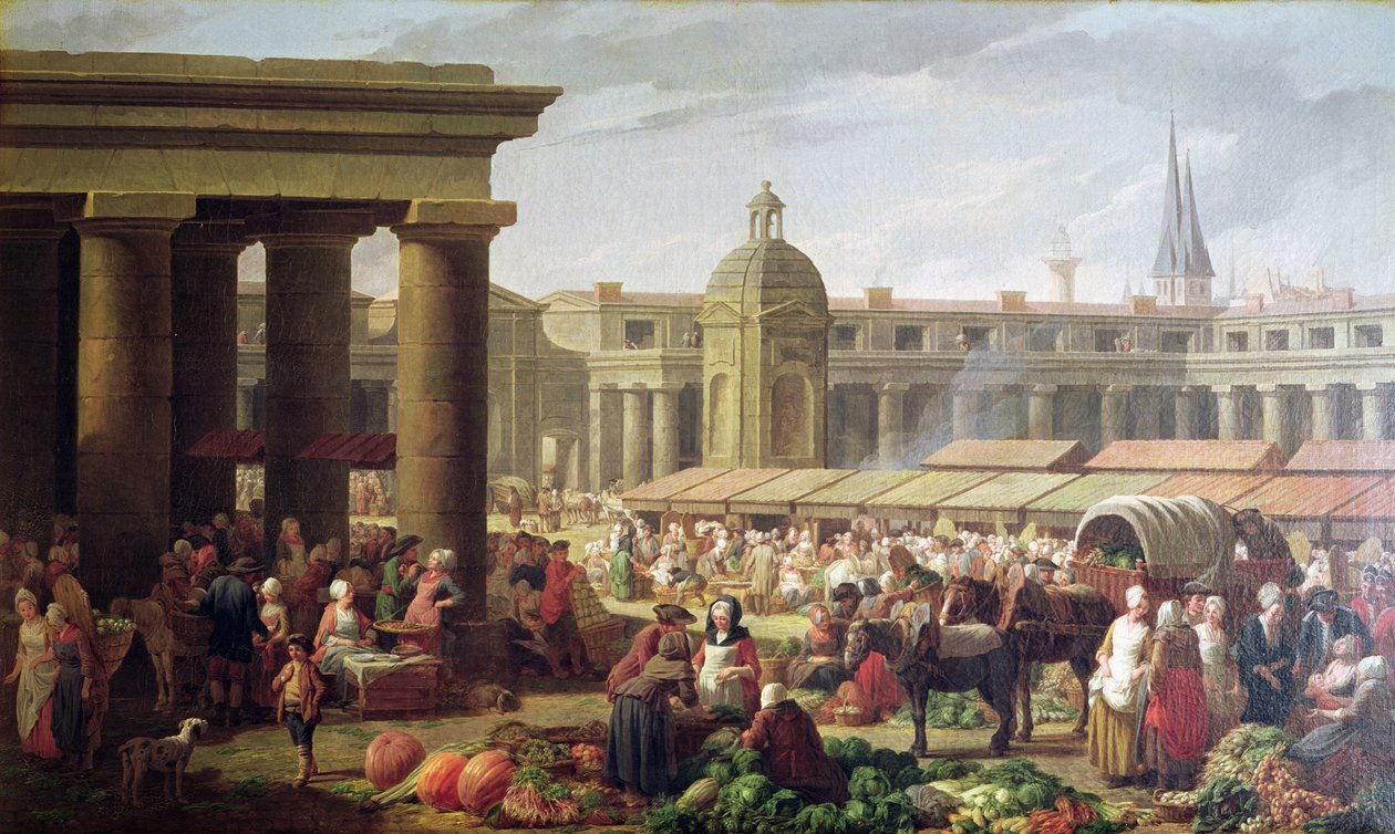 Les Halles, Paris de Nicolas Bernard Lepicie