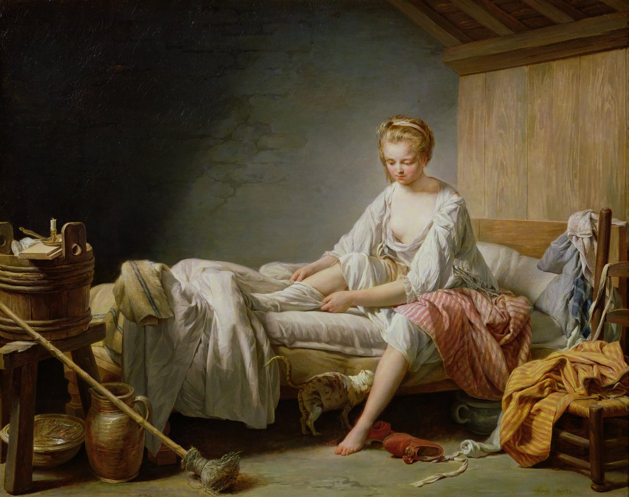 A Alavanca de Fanchon (óleo sobre tela) de Nicolas Bernard Lepicie