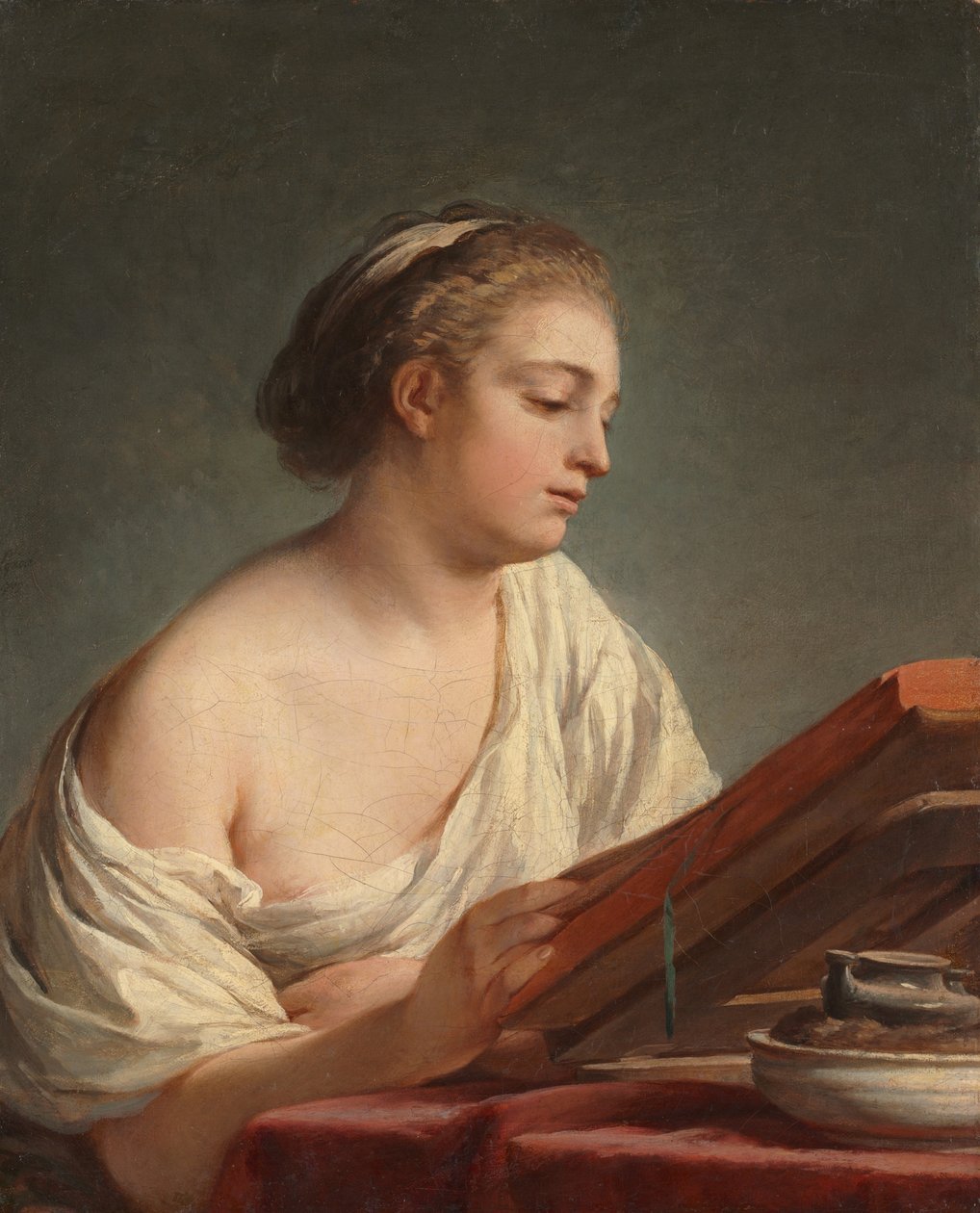 Mulher lendo, 1769 de Nicolas Bernard Lepicie