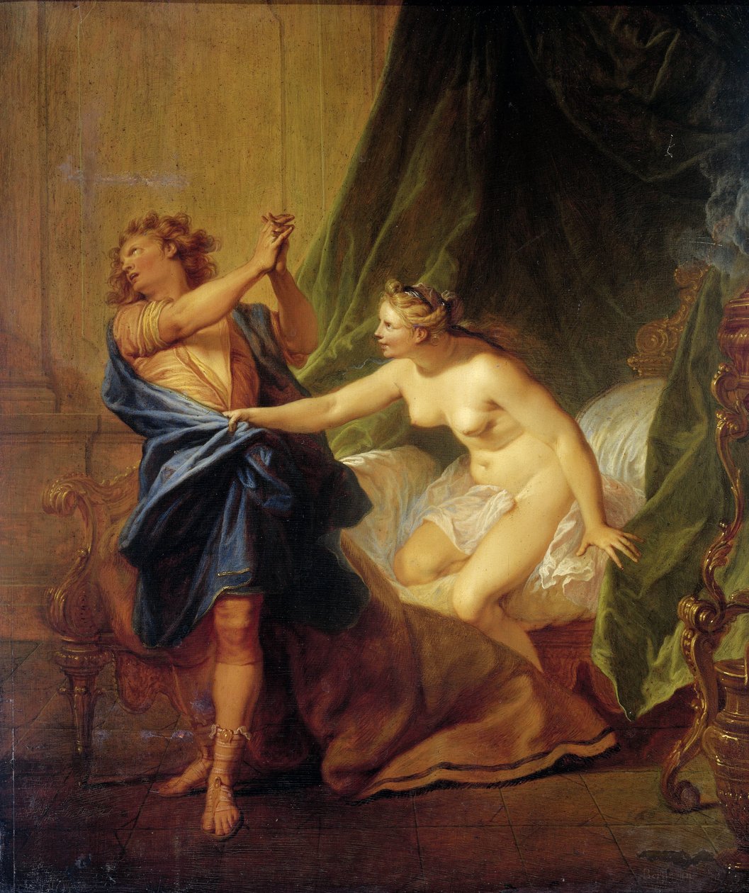 Esposa de José e Potifar de Nicolas Bertin