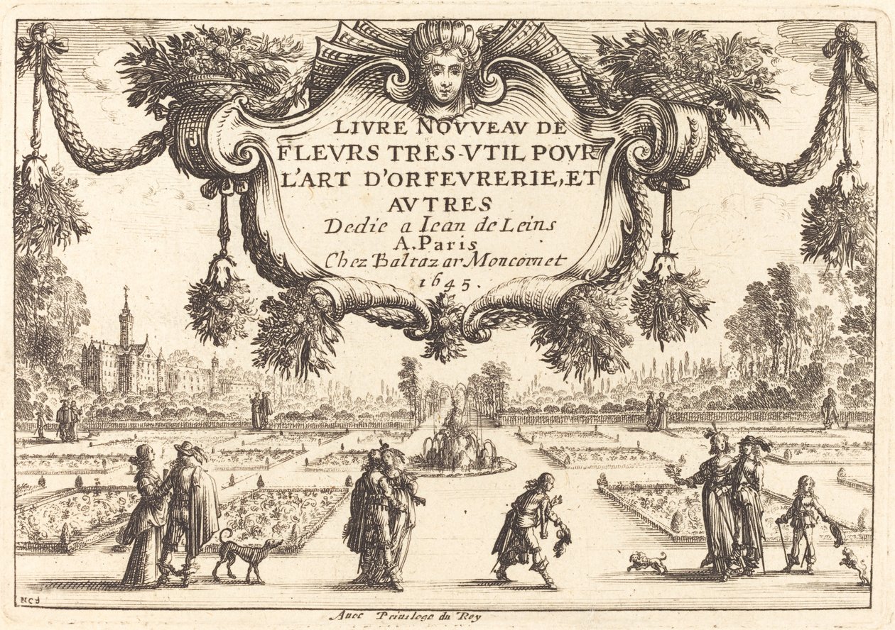 Folha de rosto de Nicolas Cochin after Balthasar Moncornet