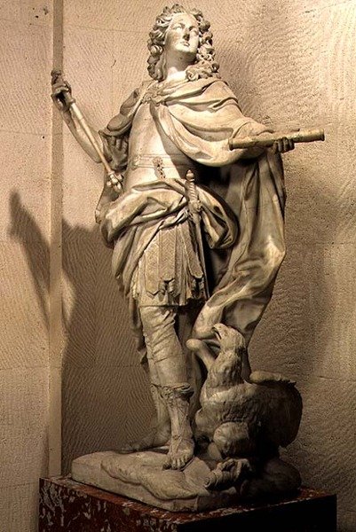 Luís XV da França (1710-74) como Júpiter de Nicolas Coustou