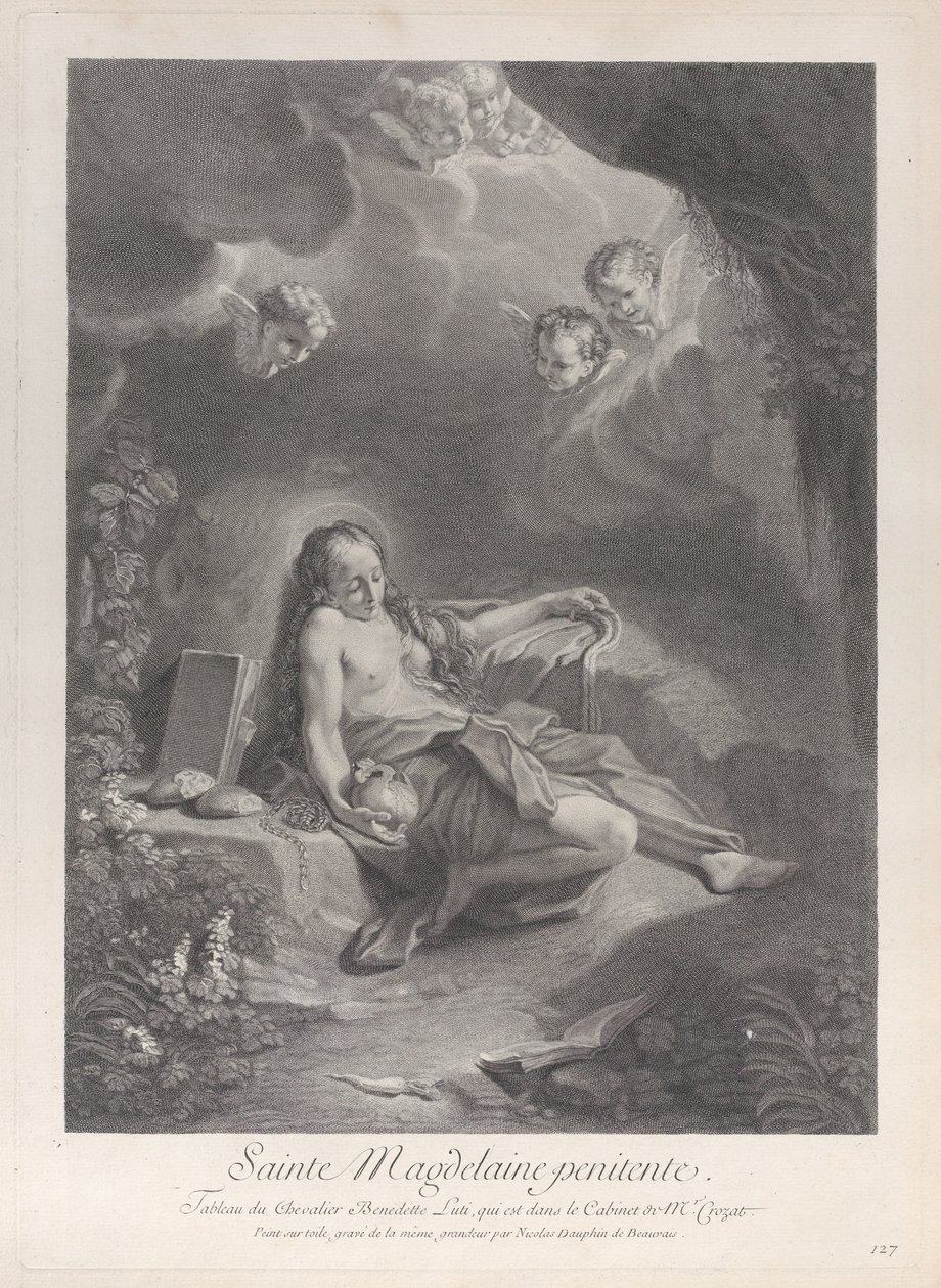 A penitente Maria Madalena, c. 1729. de Nicolas Dauphin de Beauvais