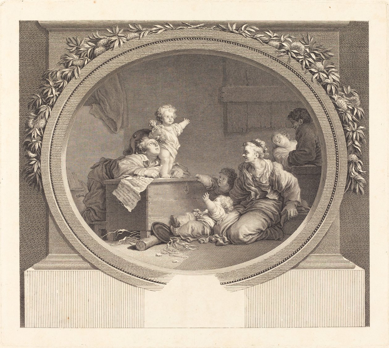 O pequeno pregador de Nicolas Delaunay after Jean Honoré Fragonard