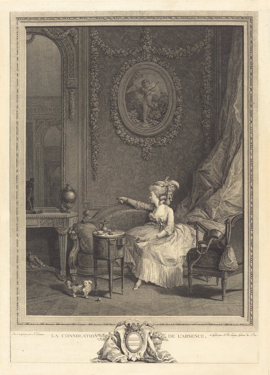 A consolação da ausência de Nicolas Delaunay after Nicolas Lavreince