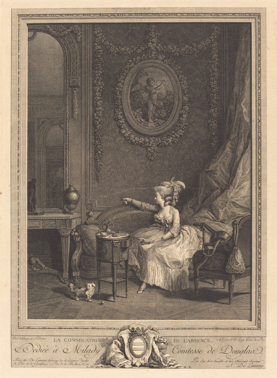 A consolação da ausência de Nicolas Delaunay after Nicolas Lavreince