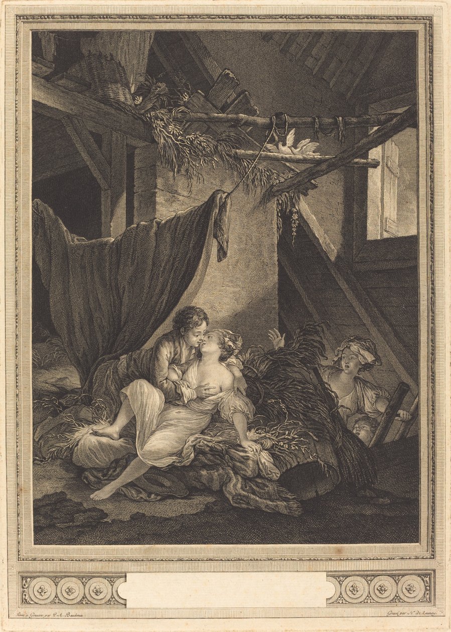 Cuidados tardios de Nicolas Delaunay after Pierre Antoine Baudouin