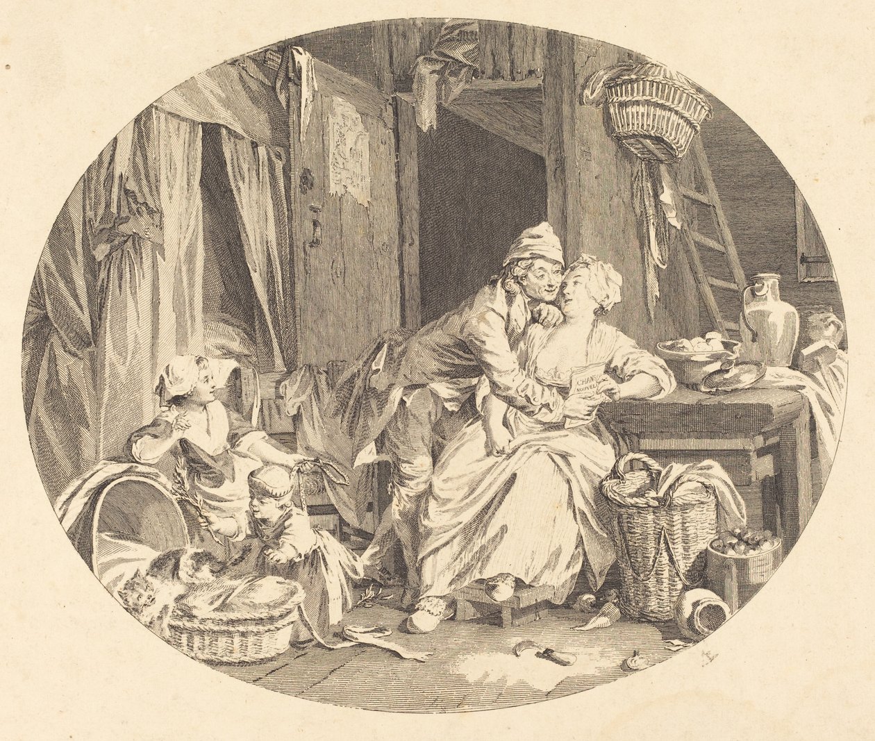 A felicidade da aldeia de Nicolas Delaunay after Sigmund Freudenberger