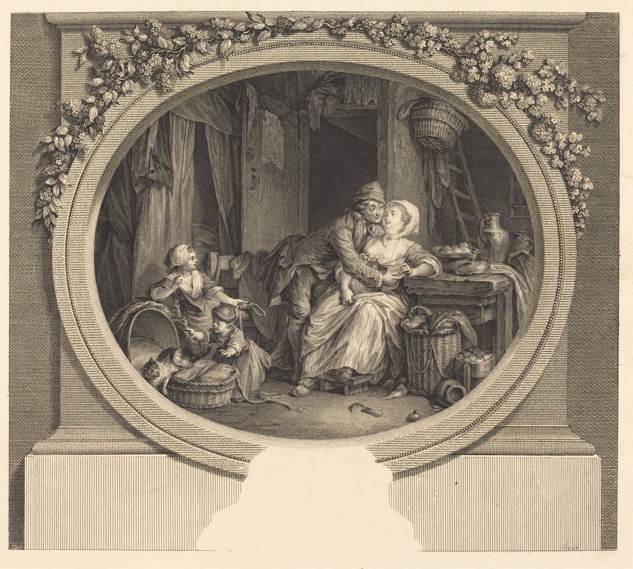 A felicidade da aldeia de Nicolas Delaunay after Sigmund Freudenberger