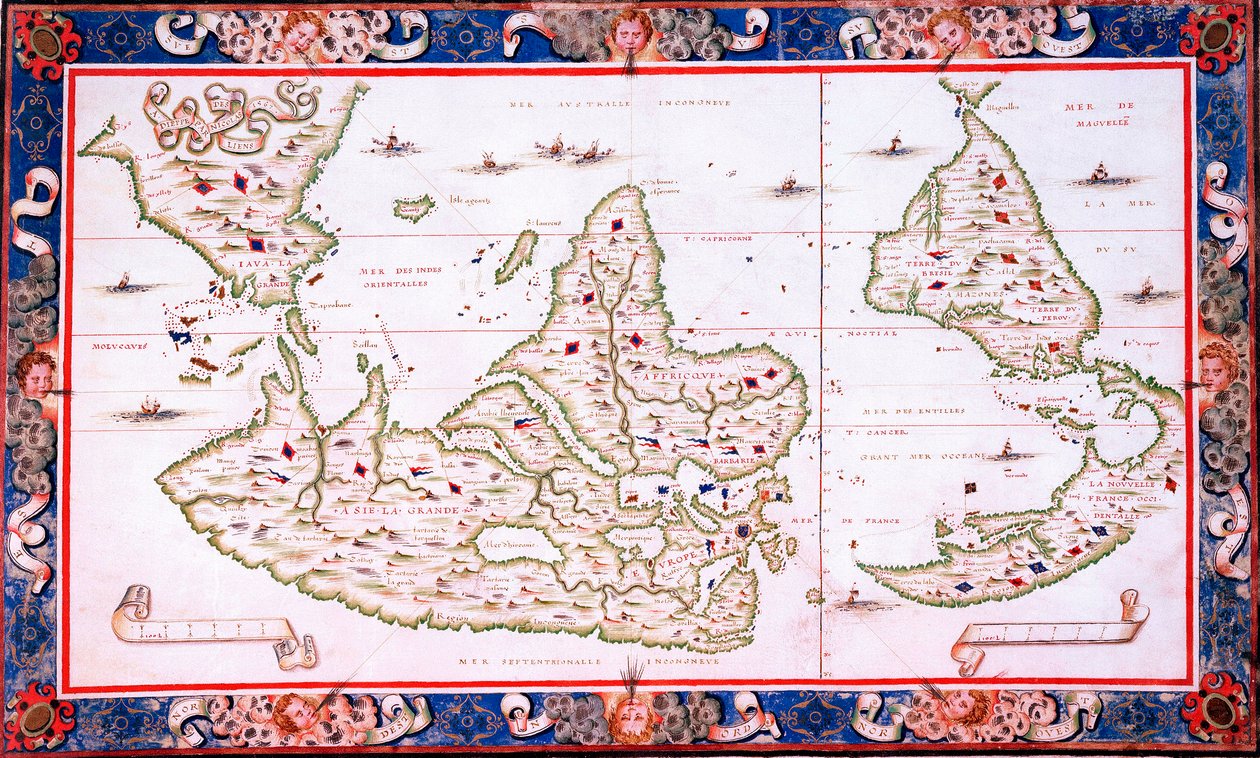 Mapa do mundo de Nicolas Desliens