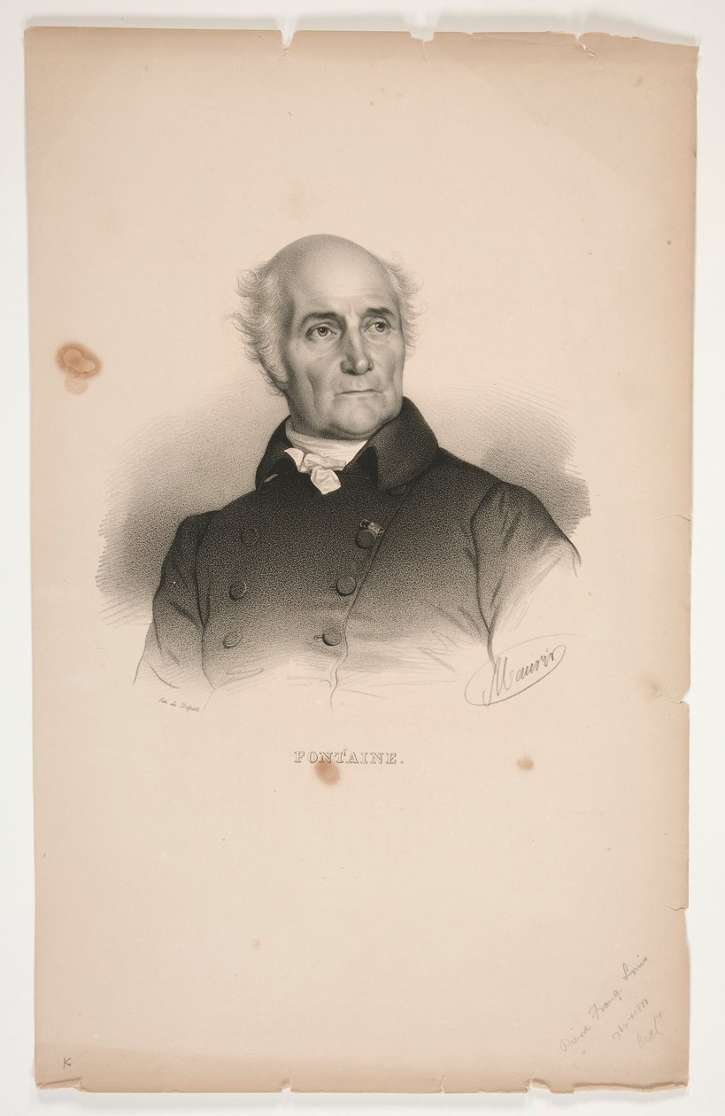 Retrato de Pierre-François-Lonard Fontaine de Nicolas Eustache Maurin