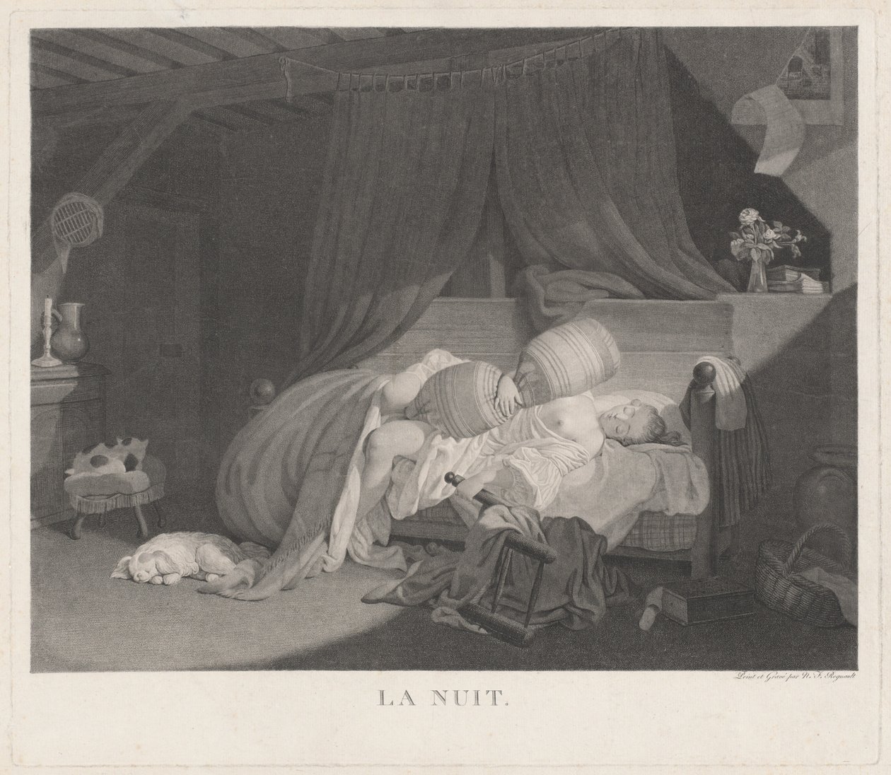 Noite de La Nuit, década de 1780. de Nicolas Francois Regnault