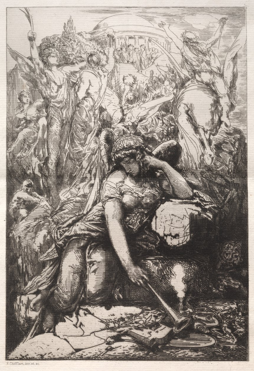 Melancólica de Nicolas François Chifflart