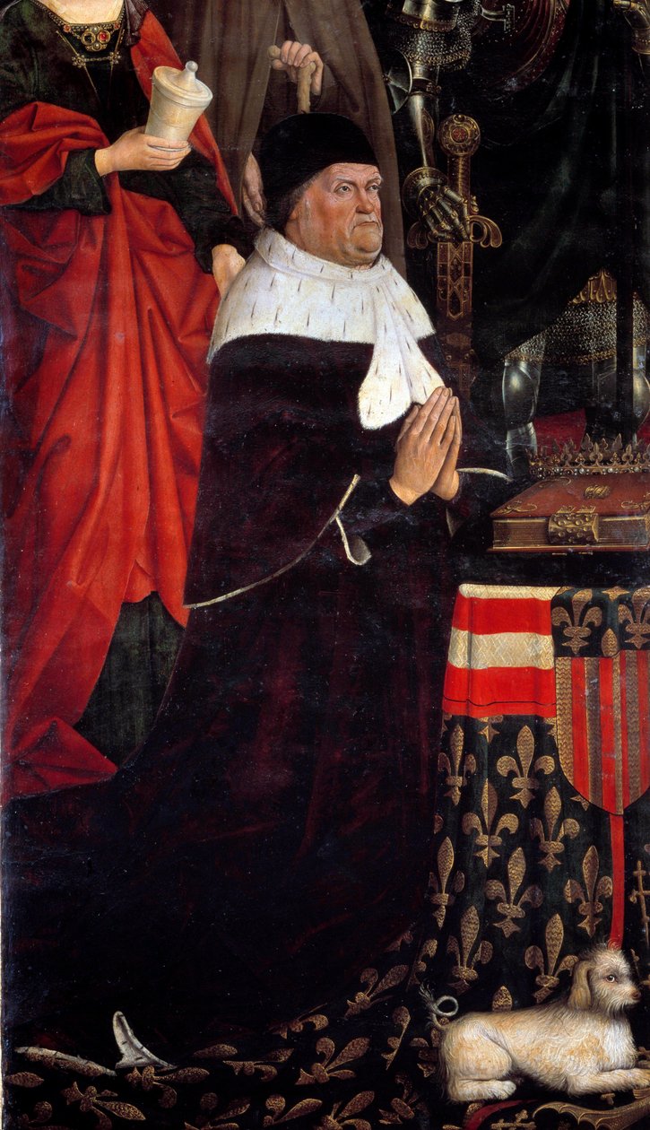 Retrato do Rei René de Anjou (1409-1480) também chama René I de Nápoles ou René da Sicília. Pintura de Nicolas Froment (1461-1483) 1475 Musee Granet Aix en Provence de Nicolas Froment