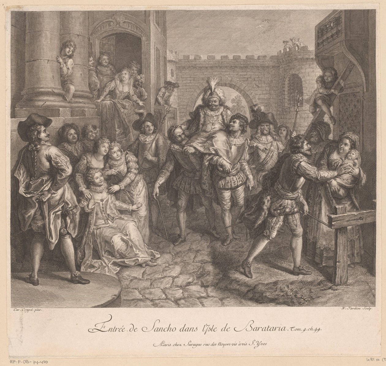 Entrada de Sancho na ilha de Barataria
História de Dom Quixote de La Mancha (título da série) de Nicolas Henri Tardieu
