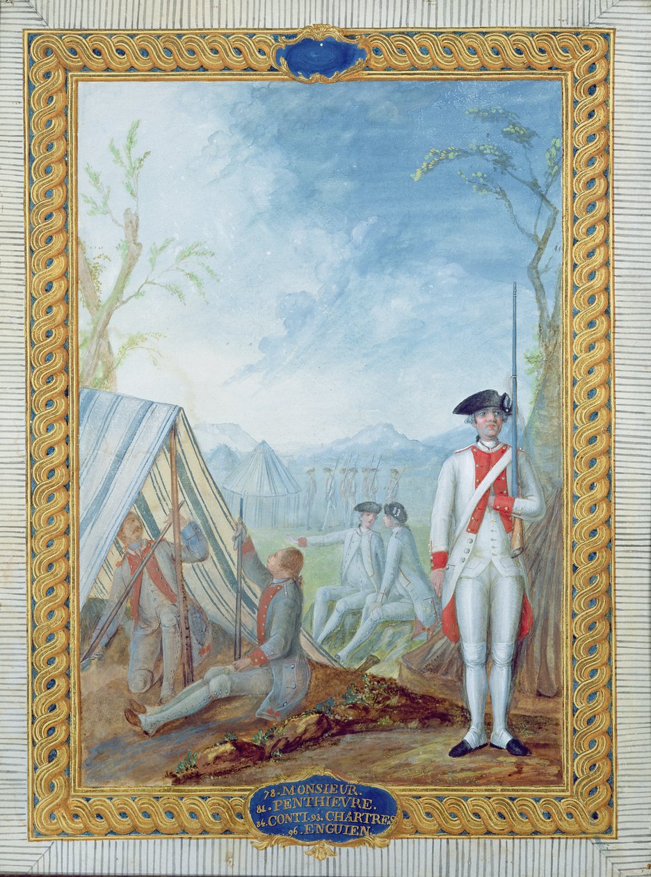 Uniformes da infantaria francesa durante a Guerra da Independência Americana de Nicolas Hoffmann