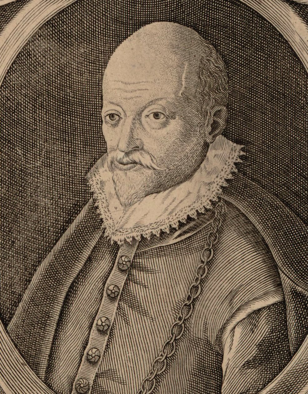 Retrato do compositor Roland de Lassus 1532-1594. de Nicolas III de Larmessin