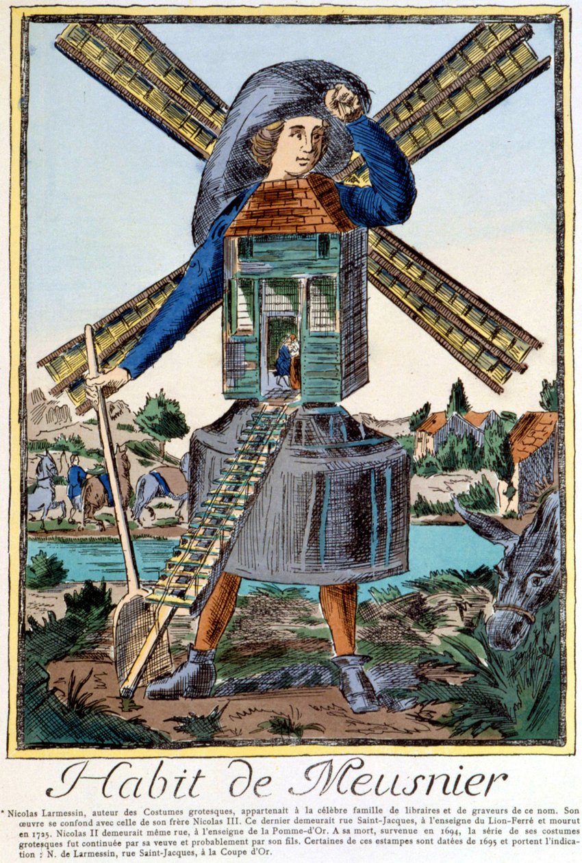 Habit de Meunier - gravura de Nicolas Larmessin de Nicolas II de Larmessin