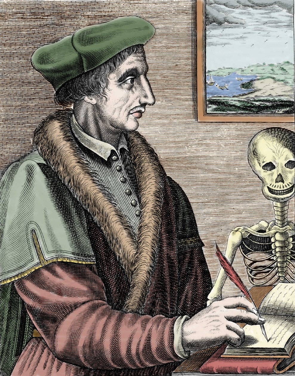 Jean Fernel (1497-1558), astrônomo, matemático e médico francês. de Nicolas II de Larmessin
