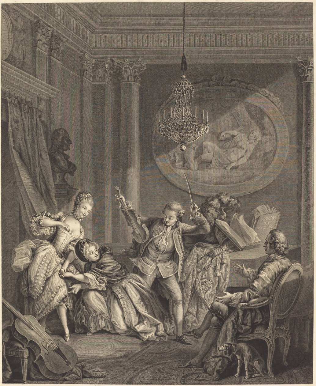 O caminho para a fortuna de Nicolas Joseph Voyez after Pierre Antoine Baudouin