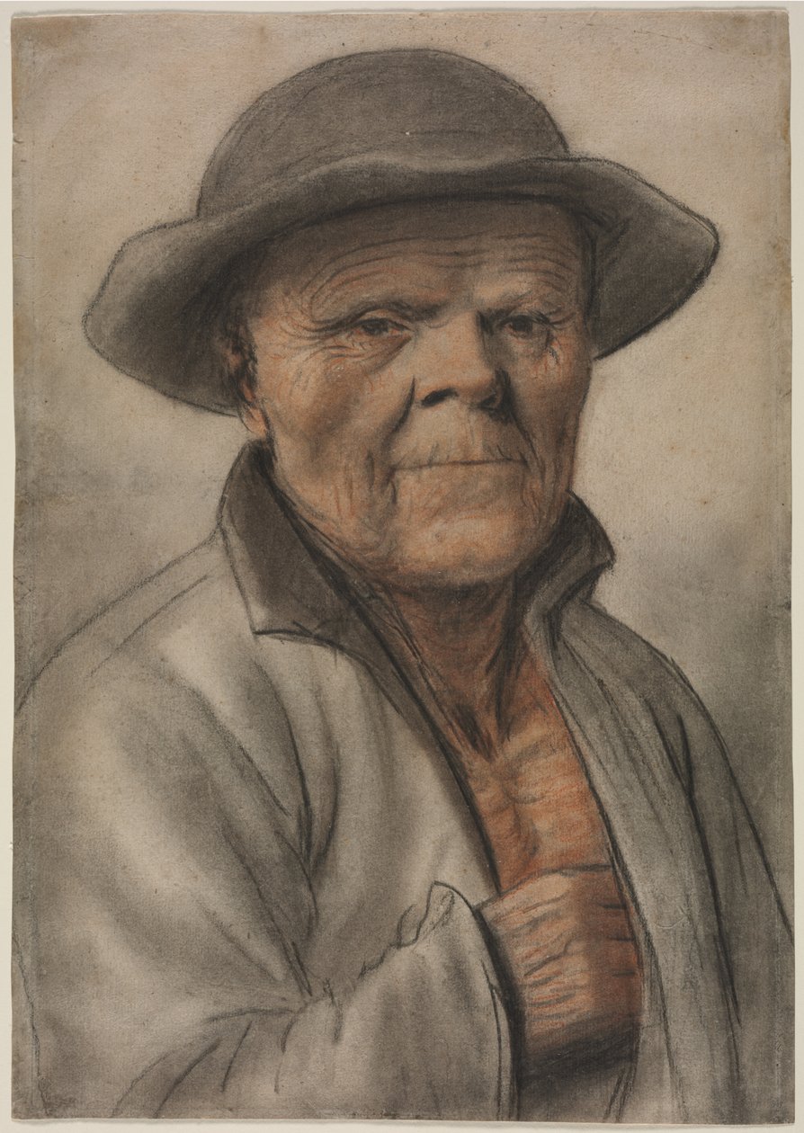 Retrato de um velho, 1600. de Nicolas Lagneau