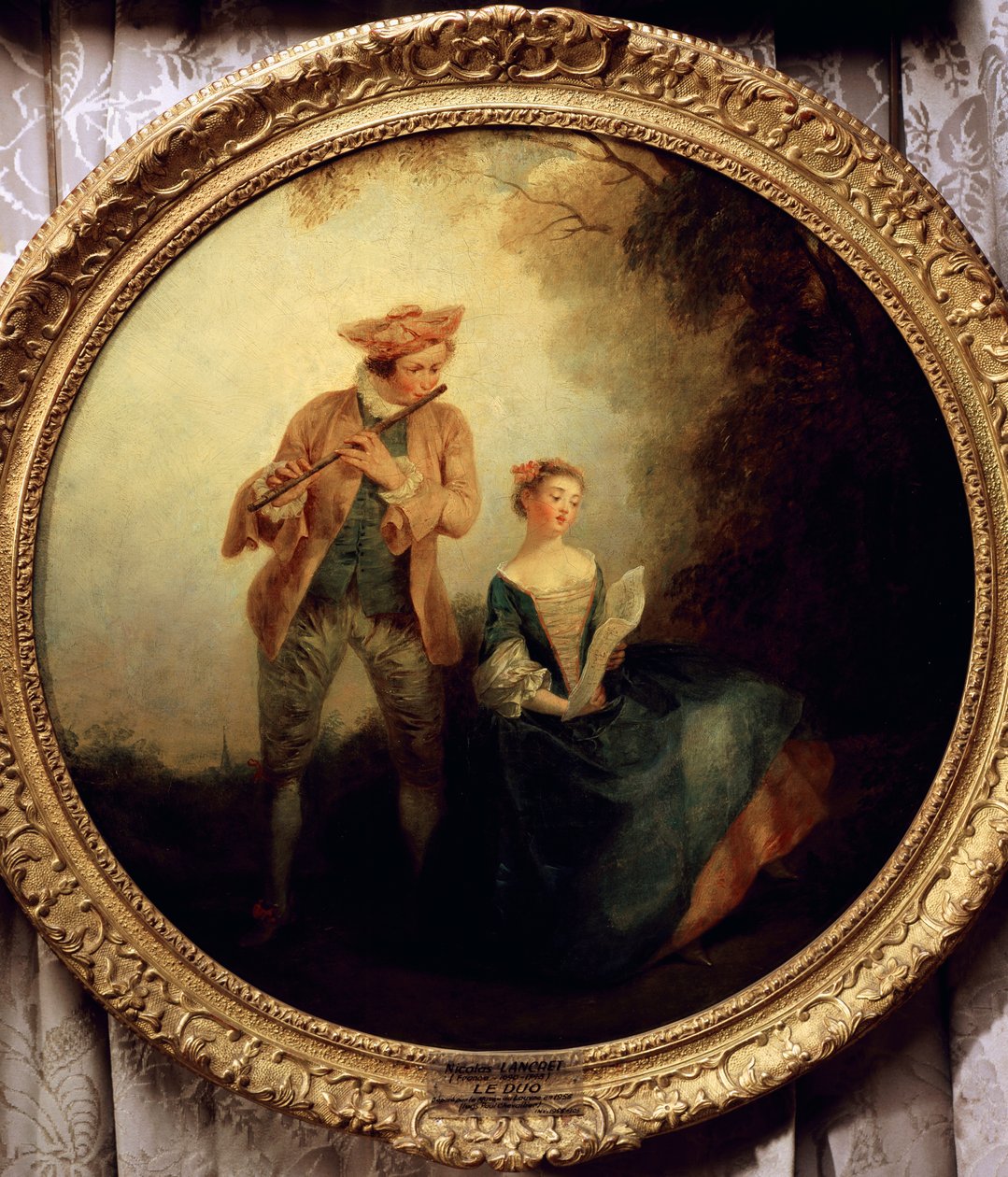Duet, de Nicolas Lancret (1690-1743). França de Nicolas Lancret