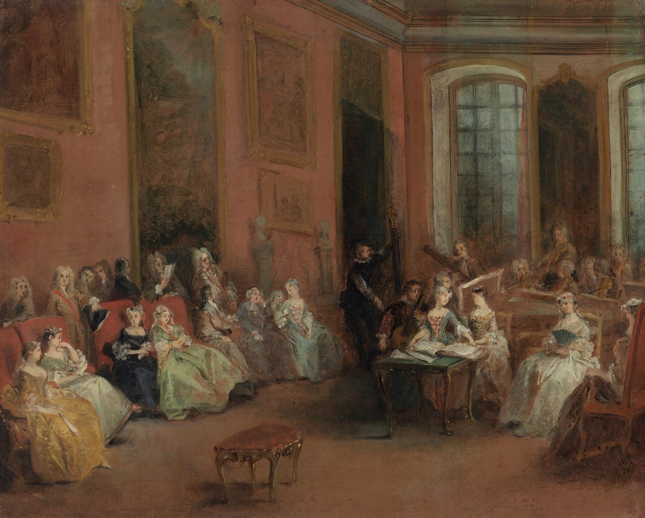 Concerto no salão de Nicolas Lancret