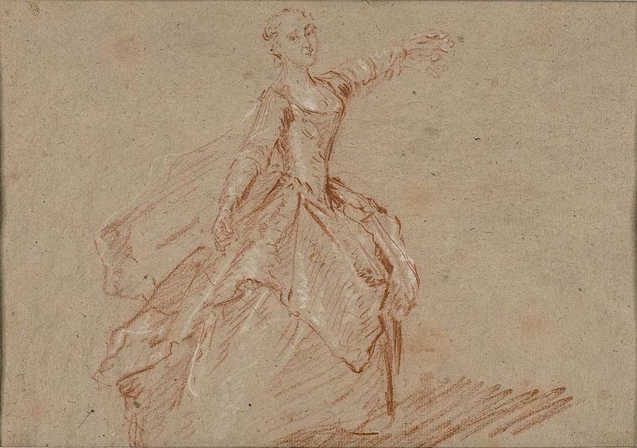 Estudo para A Dança Entre o Pavilhão e a Fonte de Nicolas Lancret