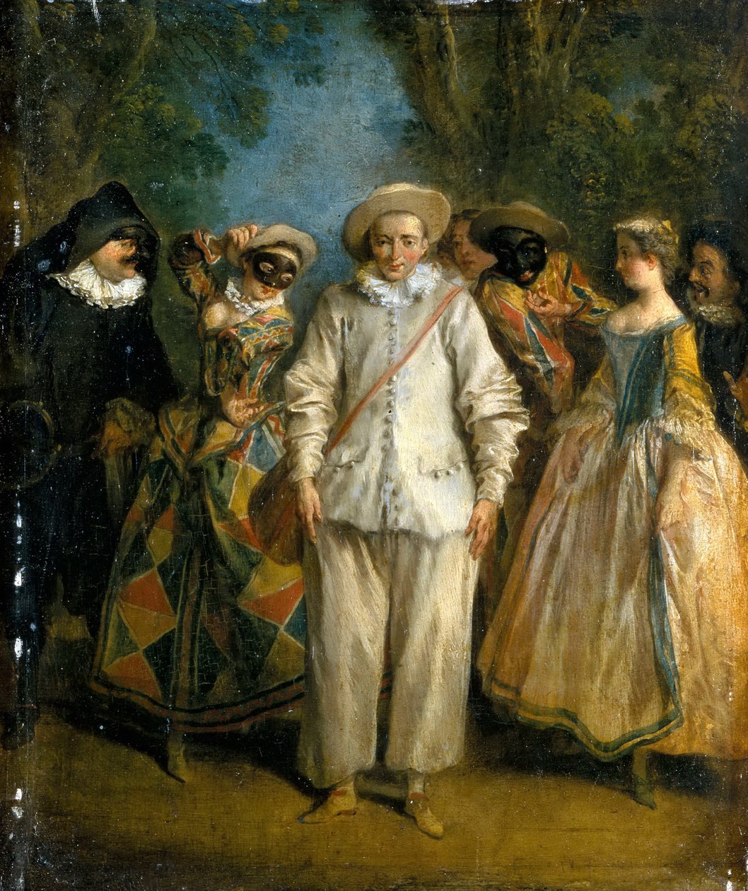 Os atores da Commedia dellArte de Nicolas Lancret