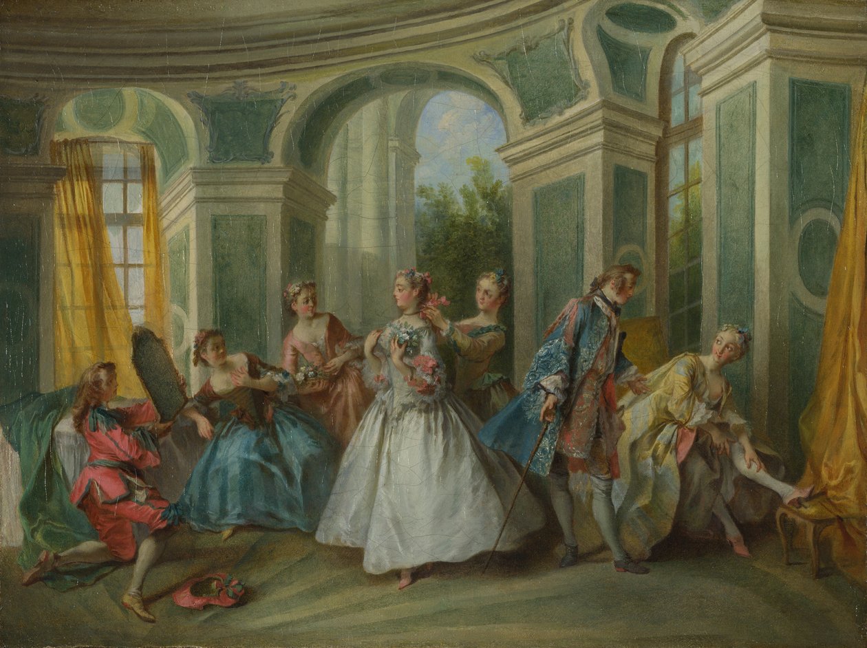 As quatro idades do homem: juventude, ca 1735 de Nicolas Lancret