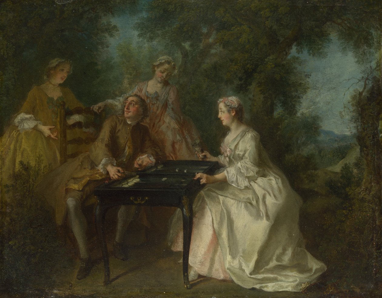 As quatro horas do dia: tarde, c. 1740 de Nicolas Lancret