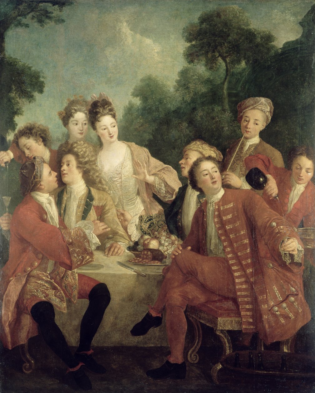 O almoço de presunto de Nicolas Lancret