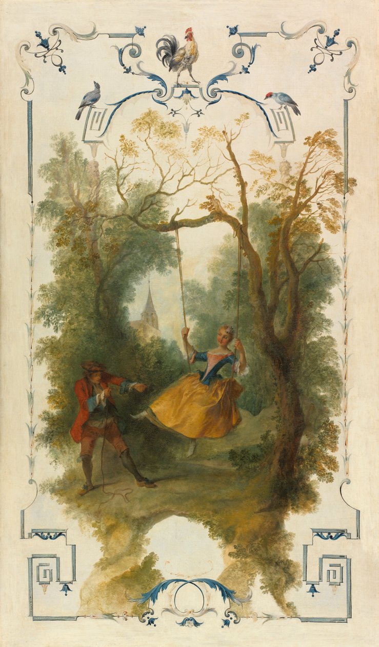 O balanço, c. 1723-1727. de Nicolas Lancret
