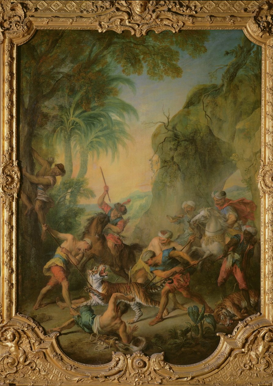 Caça ao Tigre, 1736 de Nicolas Lancret