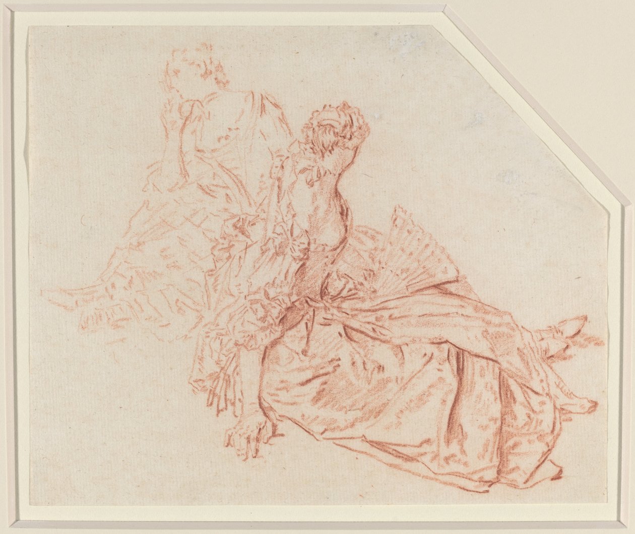 Duas senhoras sentadas de Nicolas Lancret