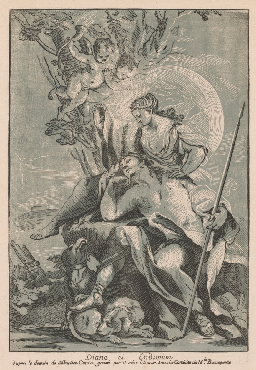 Diana e Endymion. de Nicolas LeSueur