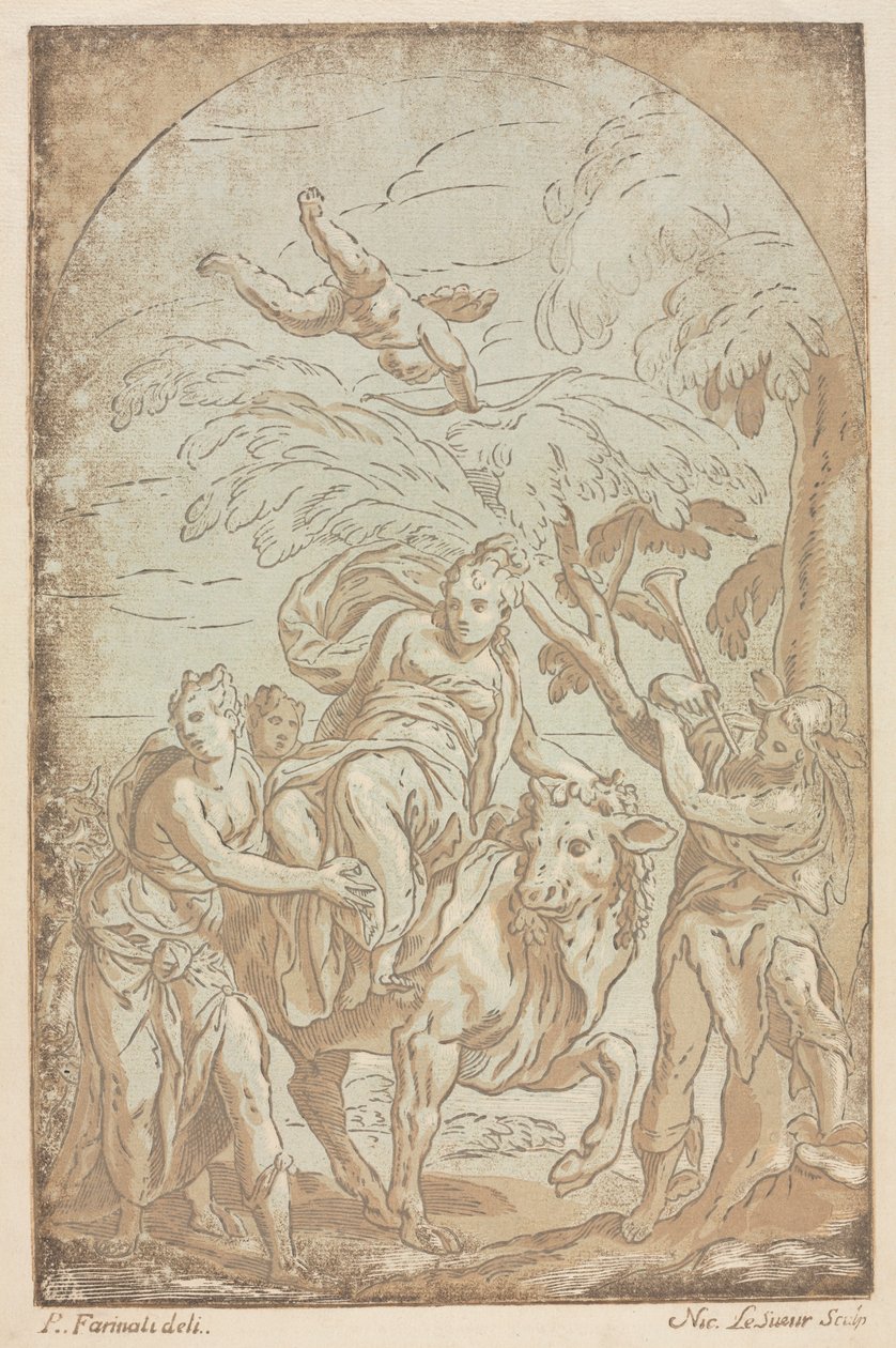 A violação de Europa, 1725-42. de Nicolas LeSueur