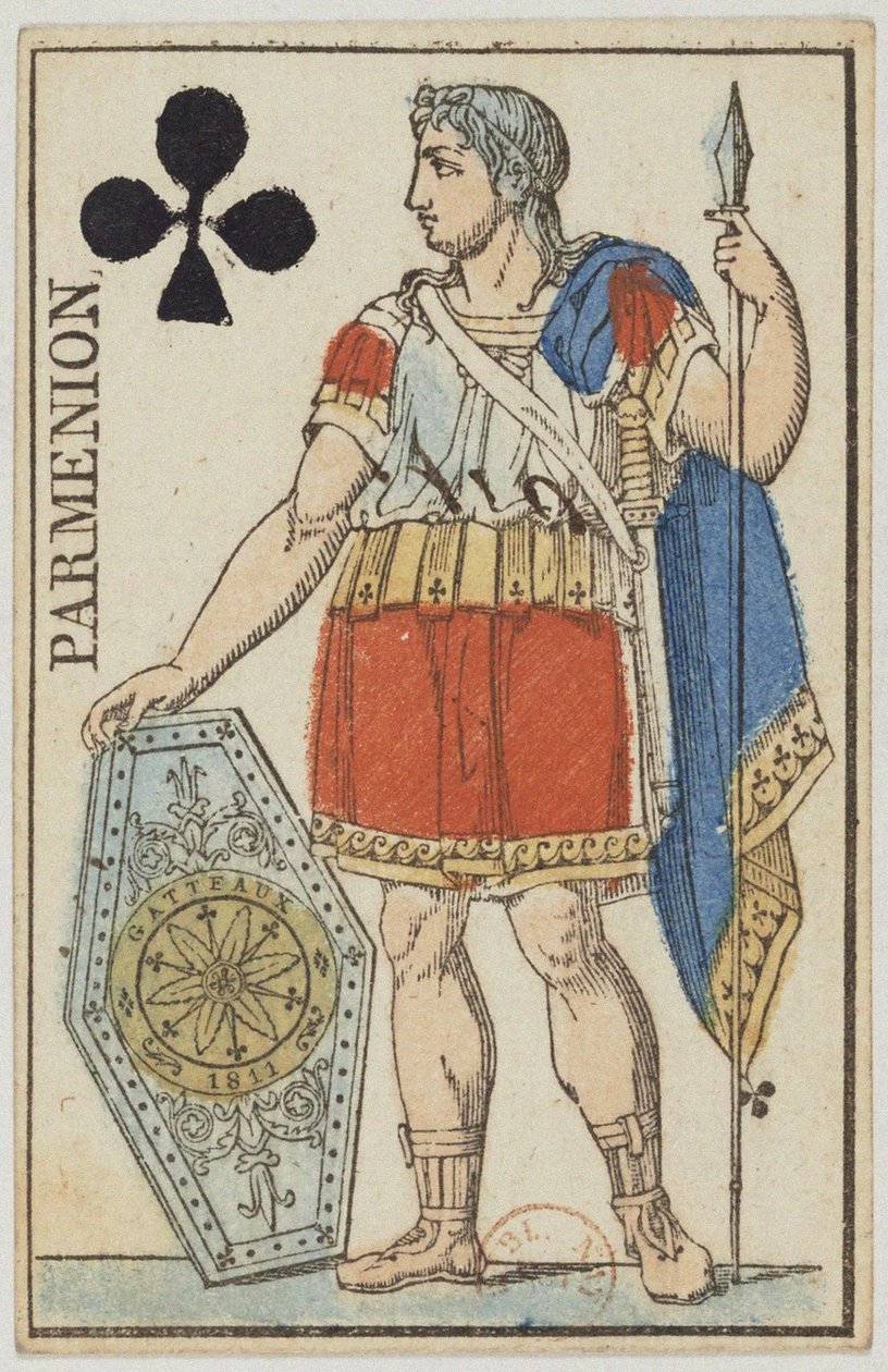 Parmênio. De:Leve cartas de um baralho no retrato do Império, 1811. de Nicolas Marie Gatteaux