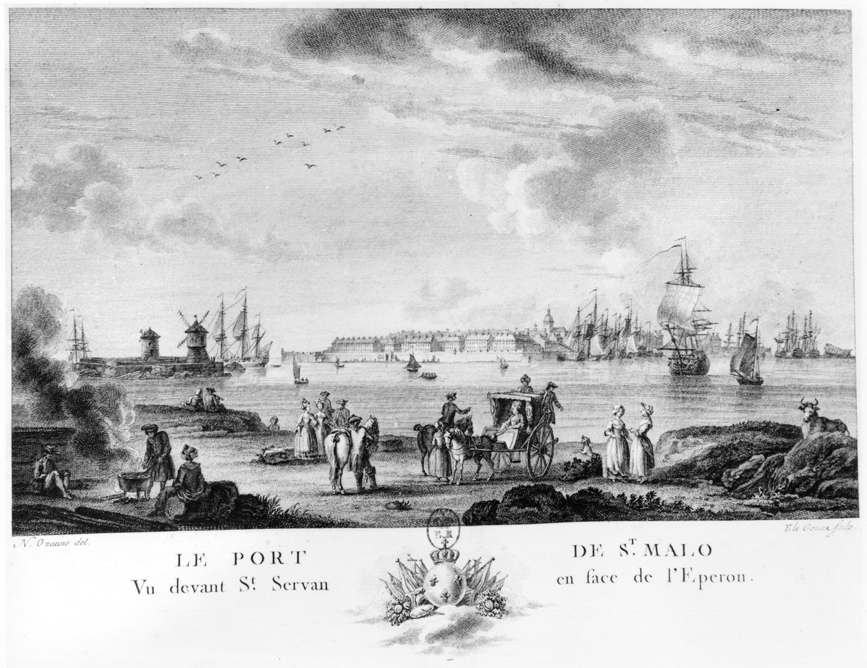 Vista, de, st levemente de Nicolas Marie Ozanne