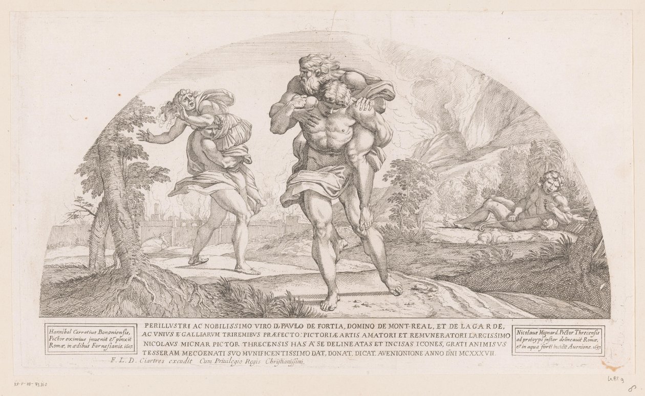Anfinómio e Anápias
Contos da Odisseia (título da série) de Nicolas Mignard