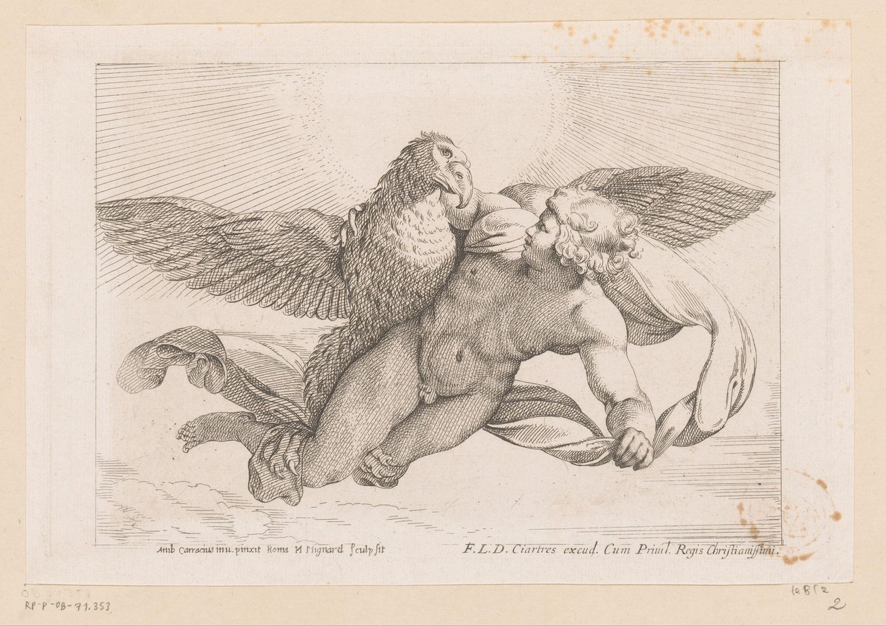 Sequestro de Ganímedes de Nicolas Mignard