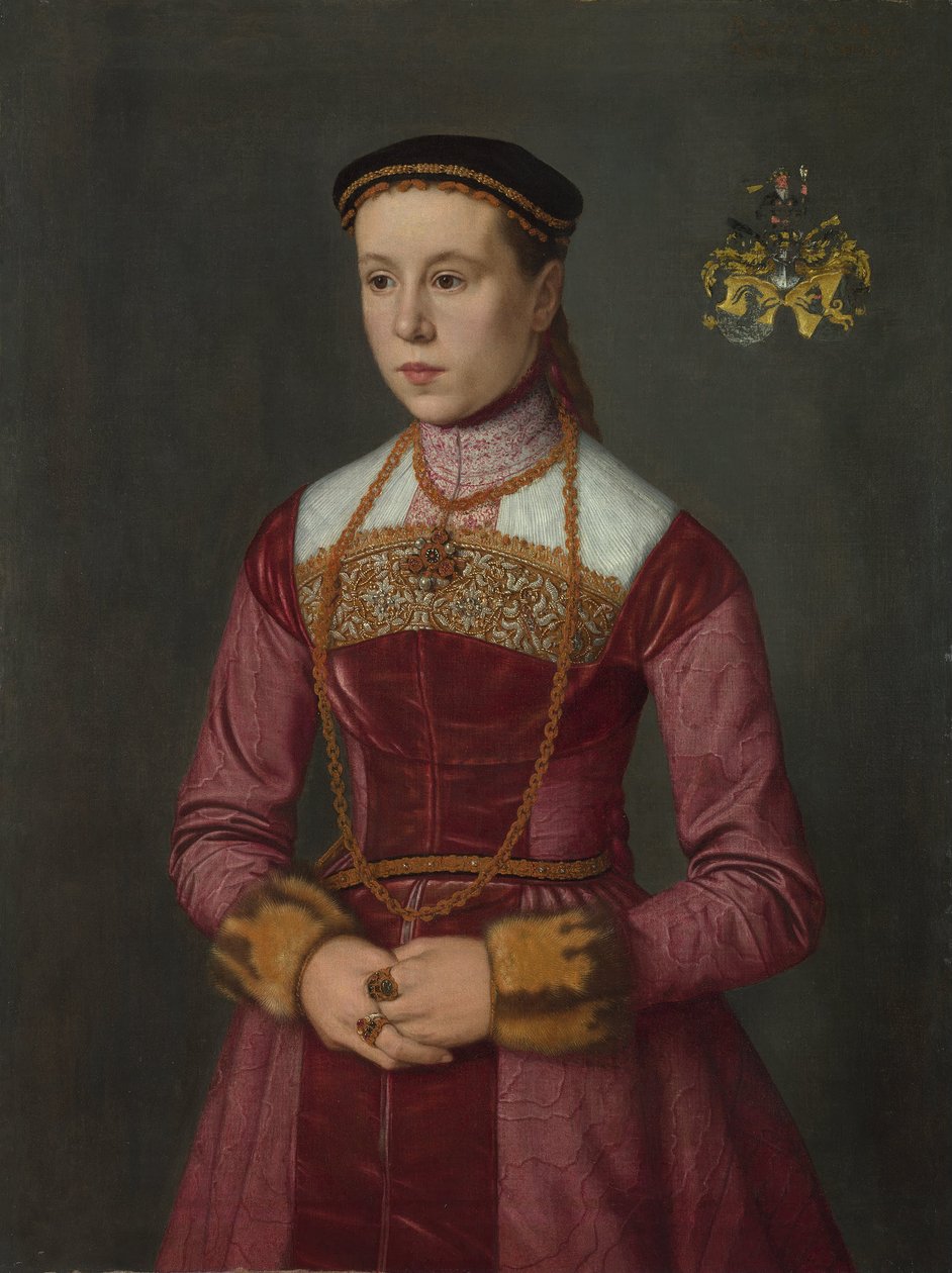 Retrato de uma jovem senhora de Nicolas Neufchatel