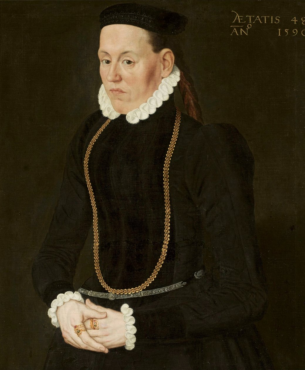 Retrato de uma mulher patrícia de Nicolas Neufchatel