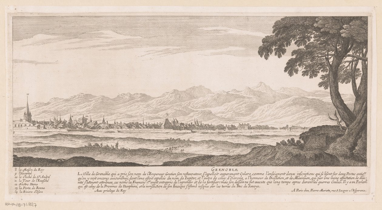 Vista de Grenoble de Nicolas Perelle
