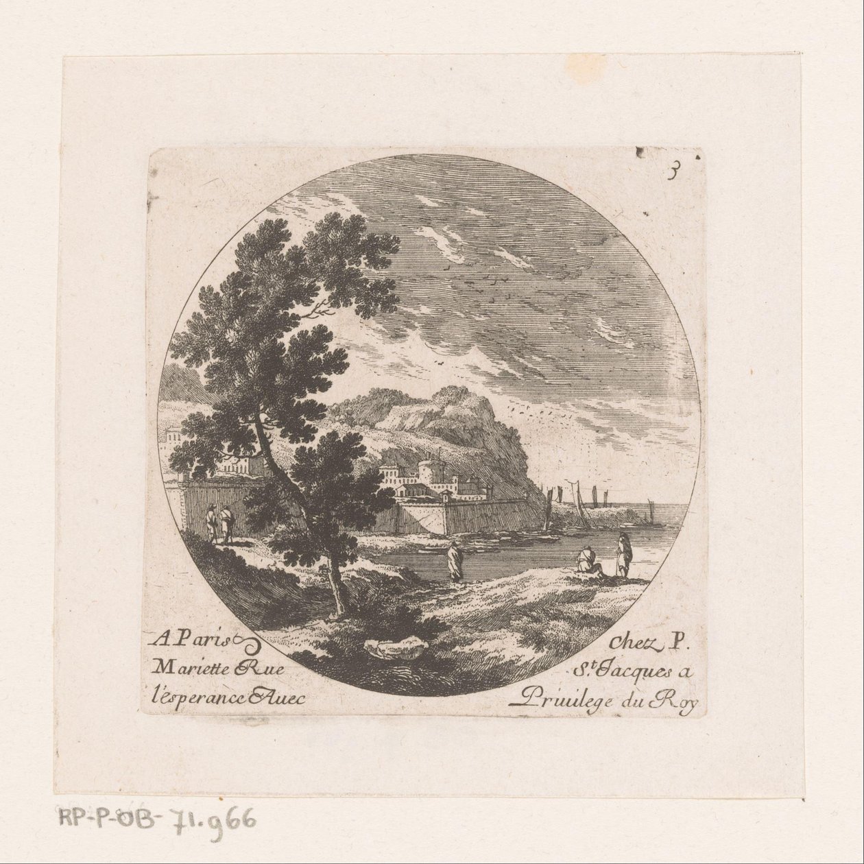 Cidade fortificada junto ao mar de Nicolas Perelle