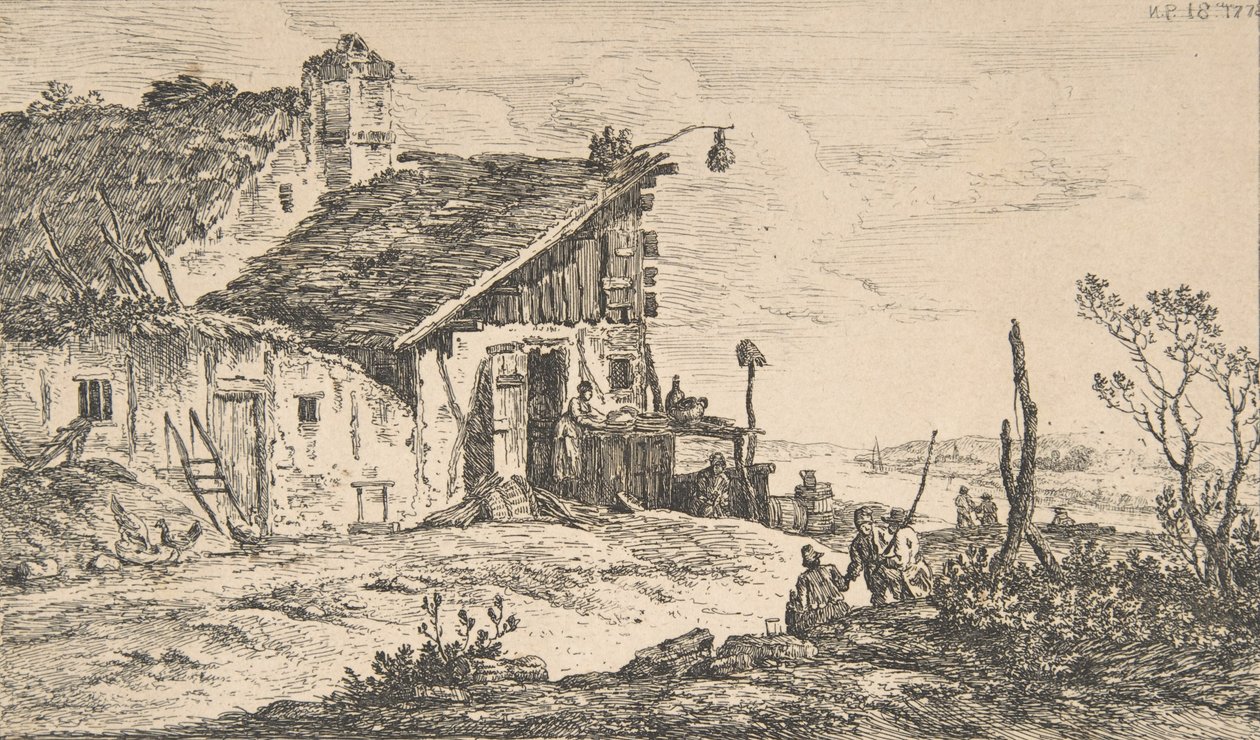 Paisagem Rústica, 1772., 1772. de Nicolas Perignon