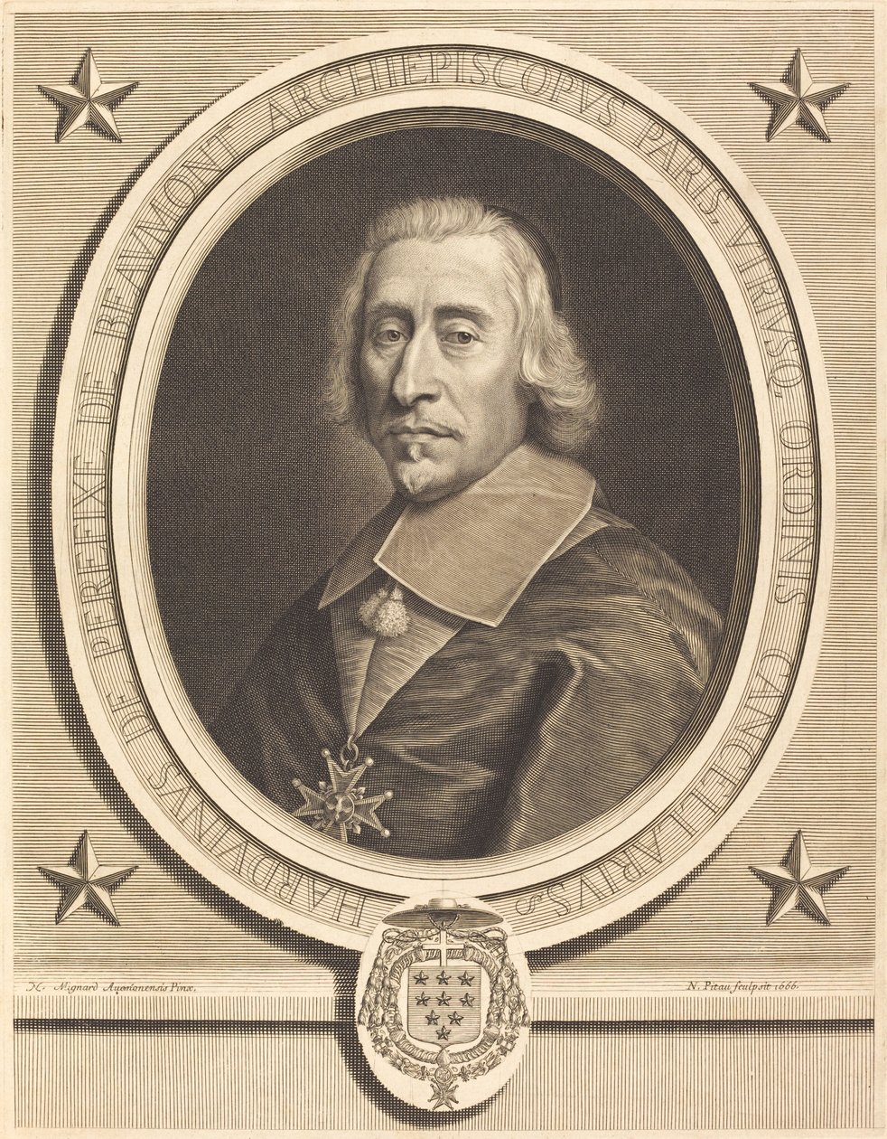 Beaumont Perefixe de Nicolas Pitau I after Pierre Mignard I
