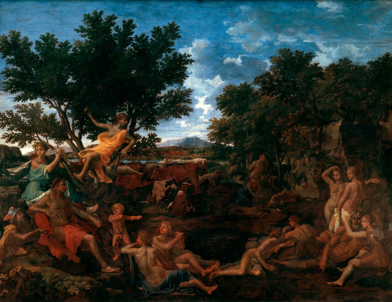 Apolo, Amante de Daphne, c1664 de Nicolas Poussin