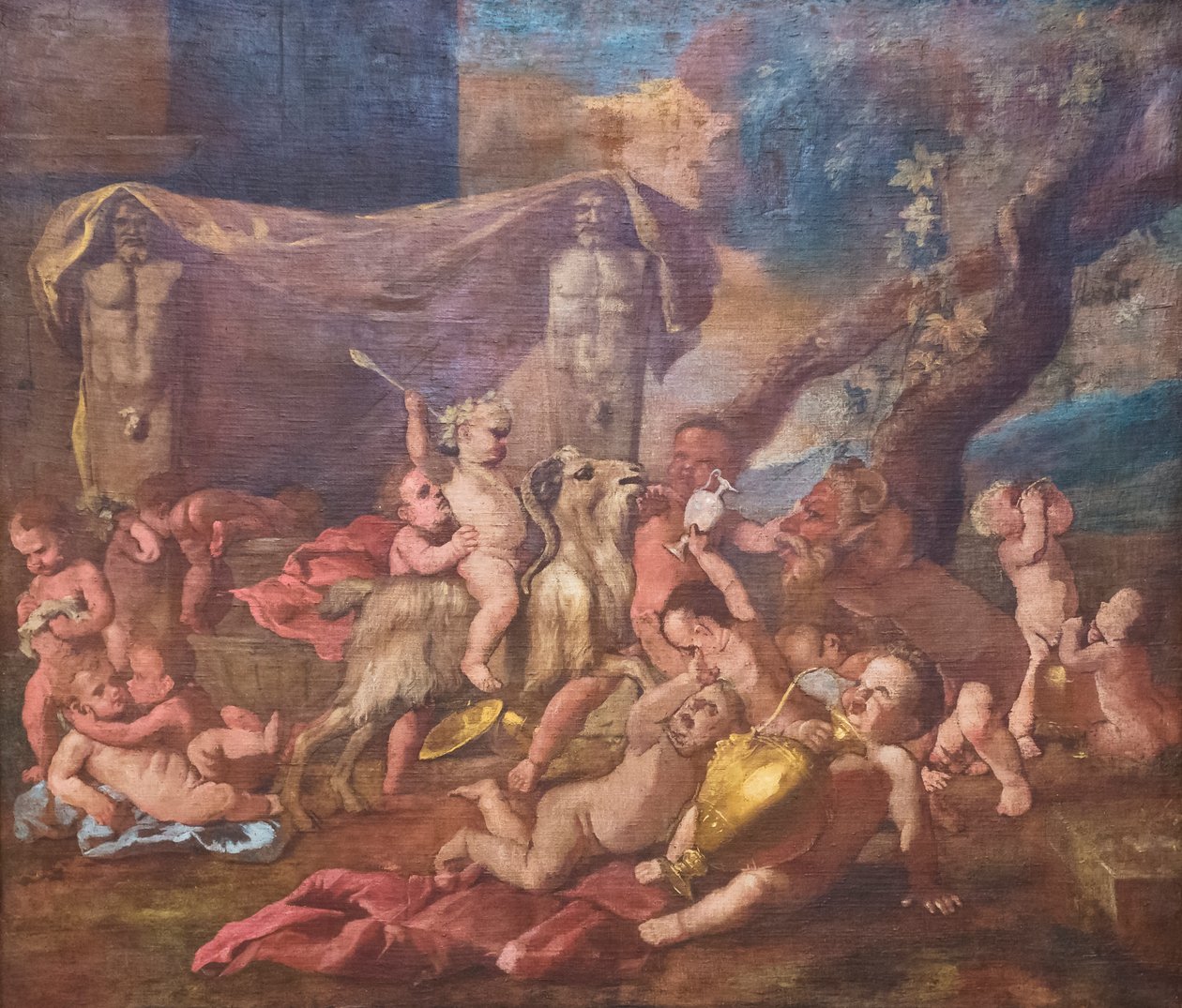 Baccanale (óleo sobre tela) de Nicolas Poussin