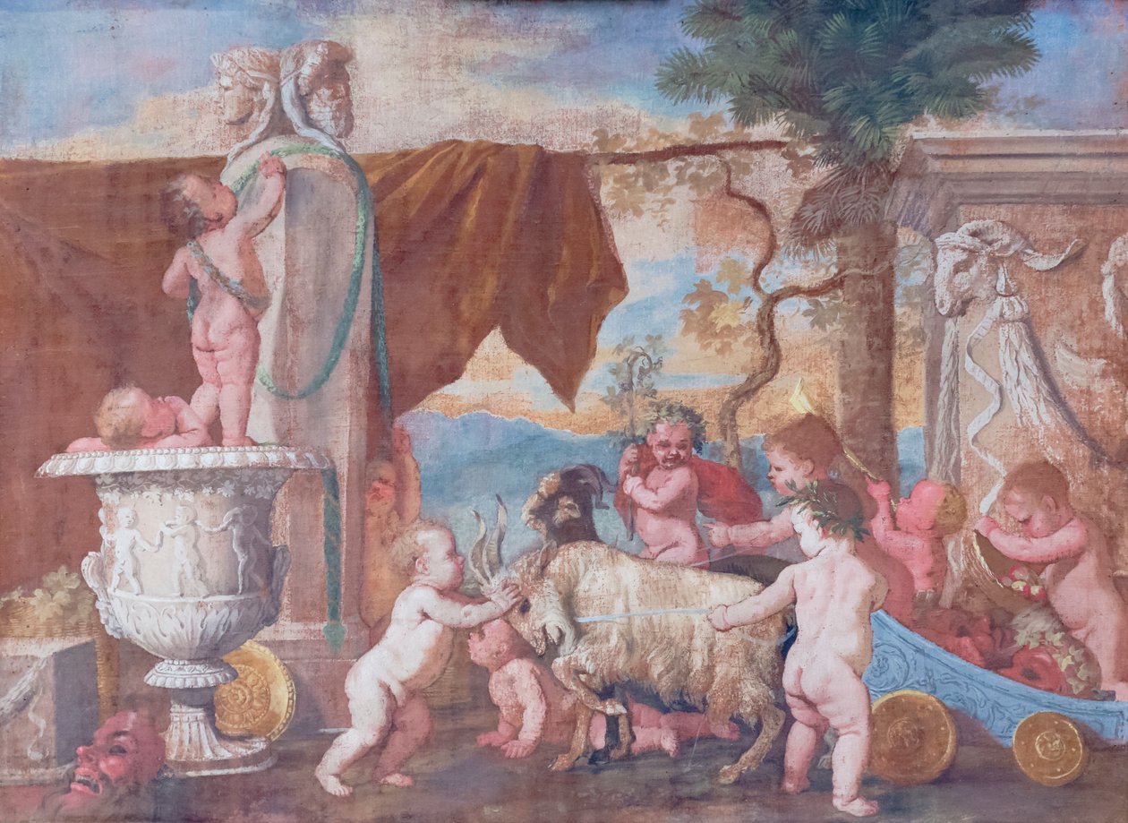 Bacanal com querubins de Nicolas Poussin